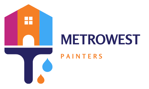 Metrowest Painters Logo - Panint brush with colorful design